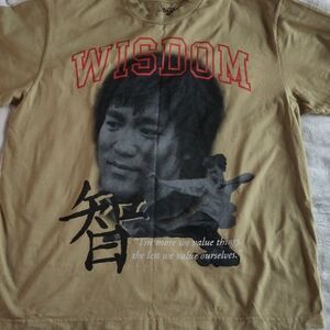 Awake Tan Cotton T-Shirt